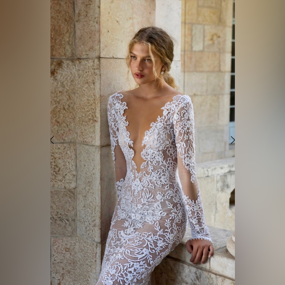 Berta Bridal Colony Collection White Lace Wedding Dress